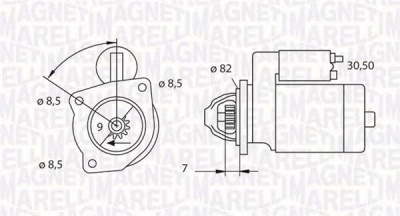 MAGNETI MARELLI 063523626010 -  Стартер